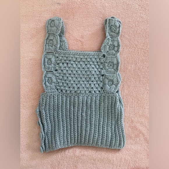 Vintage Girl’s Crocheted Sweater Vest - Picture 1 of 6